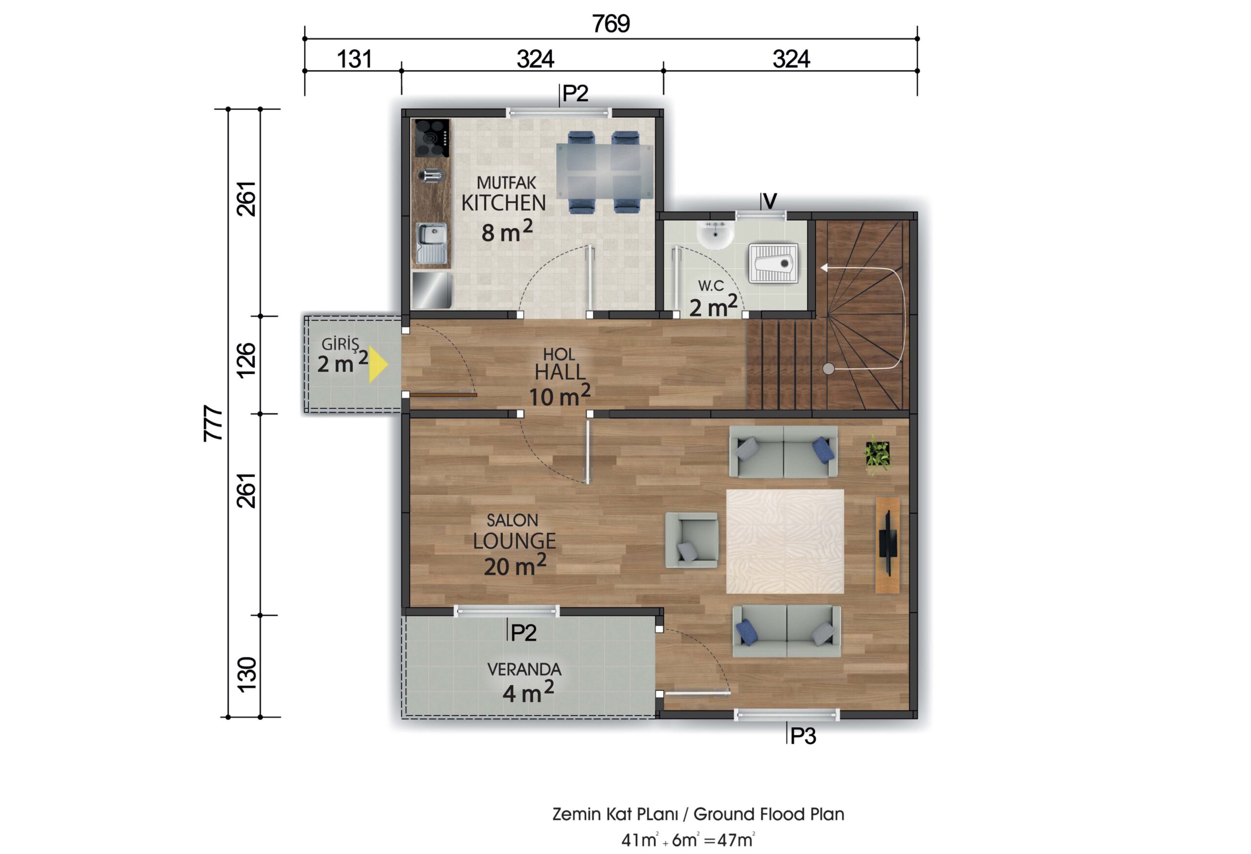 Dublex-Prefabrik-Ev-92m2-ZEMIN-KAT-PLAN-scaled
